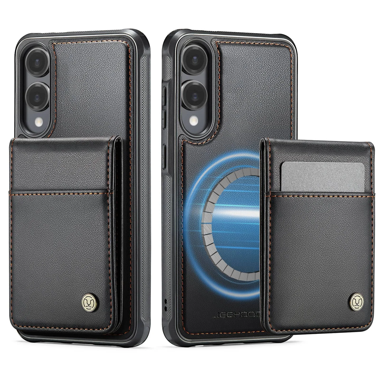 Magnetic 2-in-1 Detachable Wallet Case with Card Holder and Kickstand