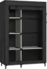 Wardrobe Portable Closet Wardrobe Clothes Storage with 6 Shelves and Hanging Rail,Non-Woven Fabric, Quick and Easy Assembly 2