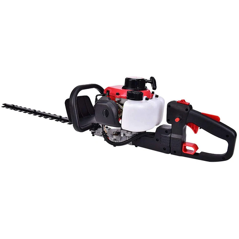 HTP650-254 Professional 2 Stroke Gasoline Hedge Trimmer with Double Blade 25.4cc Brush Cutter Machine for Garden