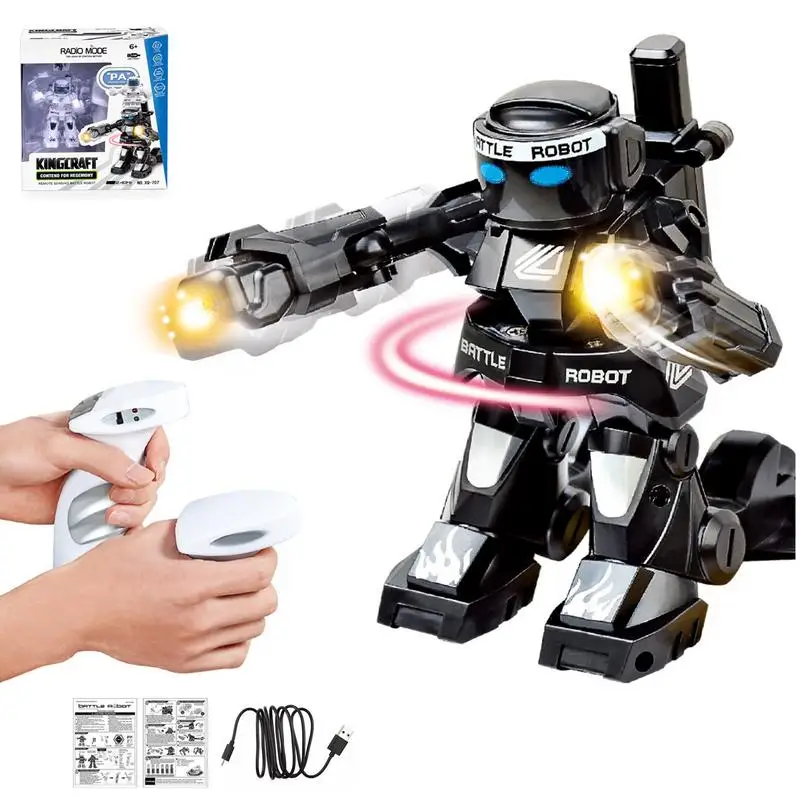 

Intelligent Robots For Kids 2.4G Fighting Robots Remote Control Funny Competition Smart Boxing Robot With Color Changed Light