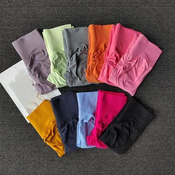 [Seamless Yoga Leggings] High Elastic Seamless Yoga Leggings - Women Fitness Quick Dry Push Up Sports Pants - Solid High Waist R 1