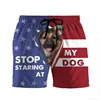 Stars Stripes Design Beach Swim Shorts For Men Outdoor Personality Flag Print Graphic Short Funny Pants Summer Humour Pantie 5
