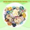 20PCS Pet Collar Accessories Summer Movable Pet Collar-flower Bowtie With Elastic Band For Dog and Cat Puppy Collar Pet Supplies 4