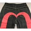 Long Pants Male Pants New Spring Autumn High Street Fashion Big M Printed Fashion Jeans Trousers Loose Straight Leg Men Casual 6