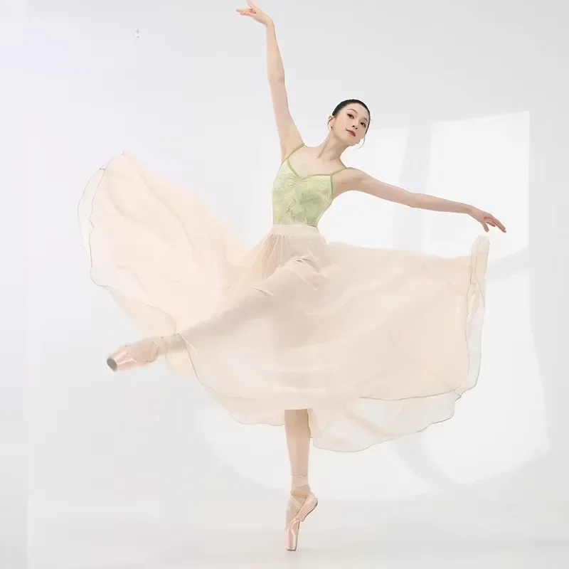 Ballet Leotard For Women Color-blocked Print Sling Leotards Gymnastics Bodysuit Adult Modern Dance Clothes Training Costume
