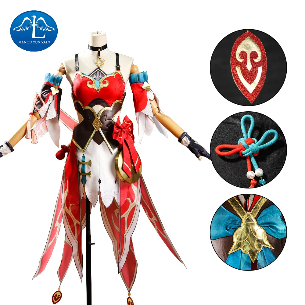 

Honkai Star Rail Guinaifen Cosplay Costume Uniform Earring Headwear Halloween Women Party Outfits