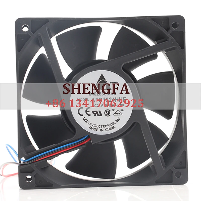 

Original Delta 12V 48V DC24V 0.40A EC AC 12cm 12038 120X120X38MM three-wire gridlocked alarm AFB1224HHE cooling fan