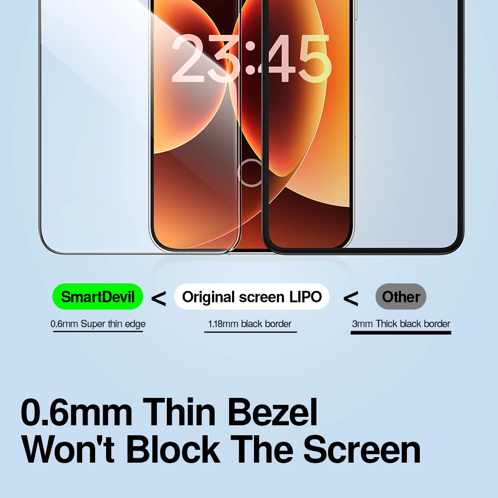 Ultra Clear Anti-Fingerprint Tempered Glass Screen Protector Duo Pack