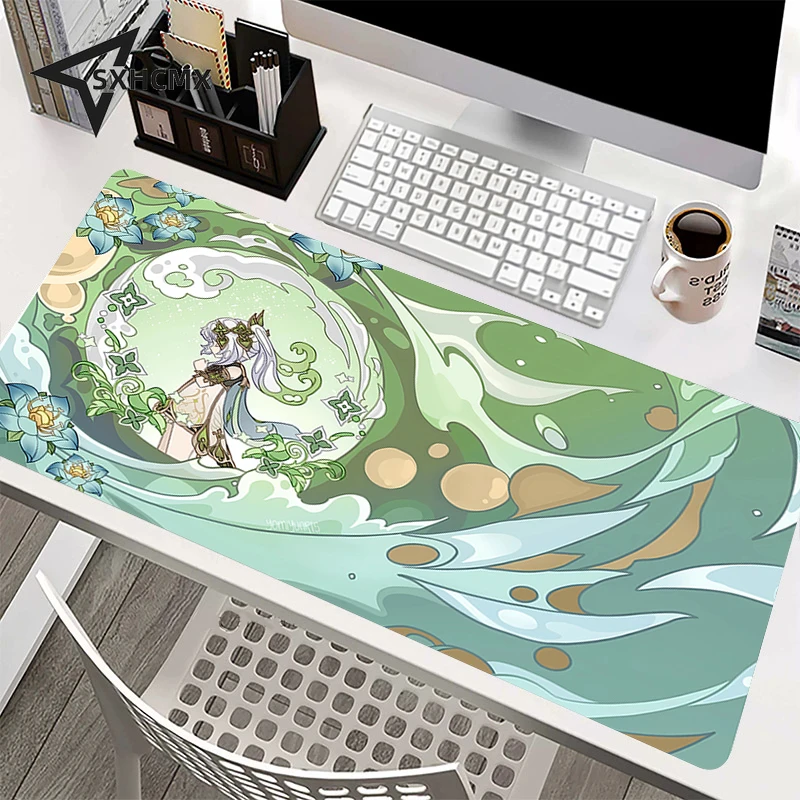 Xxl Genshin Impact Gamer Mousepads Mouse Pad Office Desk Pads Anime Cute Large Mousepad For Computer Mouse Mats Gaming Desk Mat
