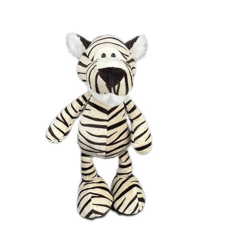 25cm Stuffed Lifelike Lion Tiger Elephant Monkey Leopard Giraffe Raccoon Doll Simulation Forest Animals Plush Toys for Kids Gift