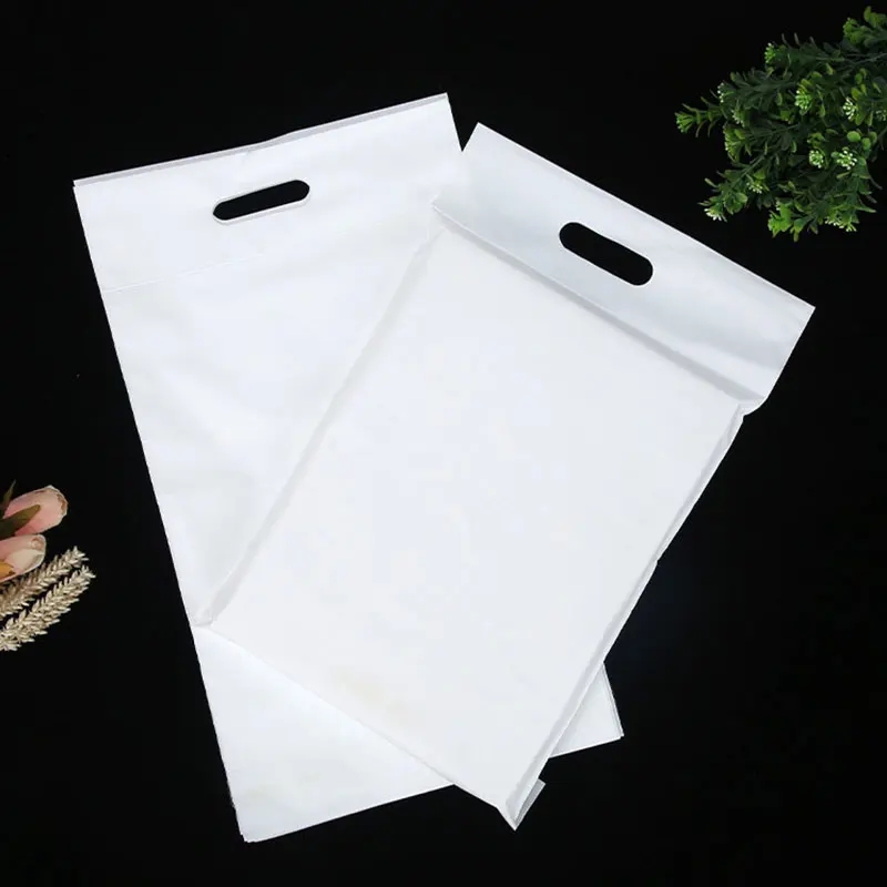 

INPLUSTOP 50Pcs Matte Clothing Poly Express Pouch White Portable Logistics Transport Shipping Mailing Bag Envelope Storage Bags