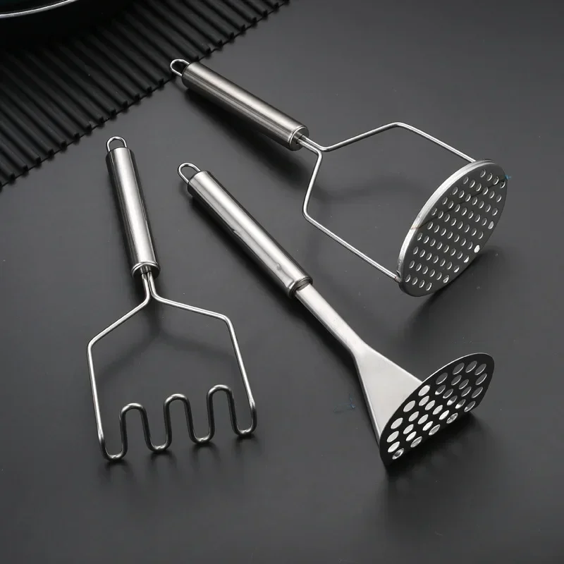 Stainless Steel Potato Masher Manual Pumpkin Grinder Yam Press Multiple Shapes Vegetable Puree Crusher Kitchen Accessories potato masher