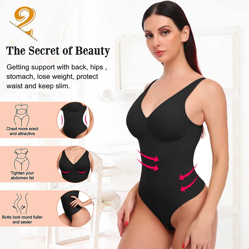 1pc Ladies' Full Body Shaper Slimming Bodysuit, Black, Tummy Control, Push  Up Bust, Lift Hips, Comfortable For Daily Wear