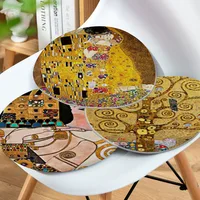 Gustav Klimt Simplicity Multi-Color Dining Chair Cushion Circular Decoration Seat For Office Desk Outdoor Garden Cushions 1