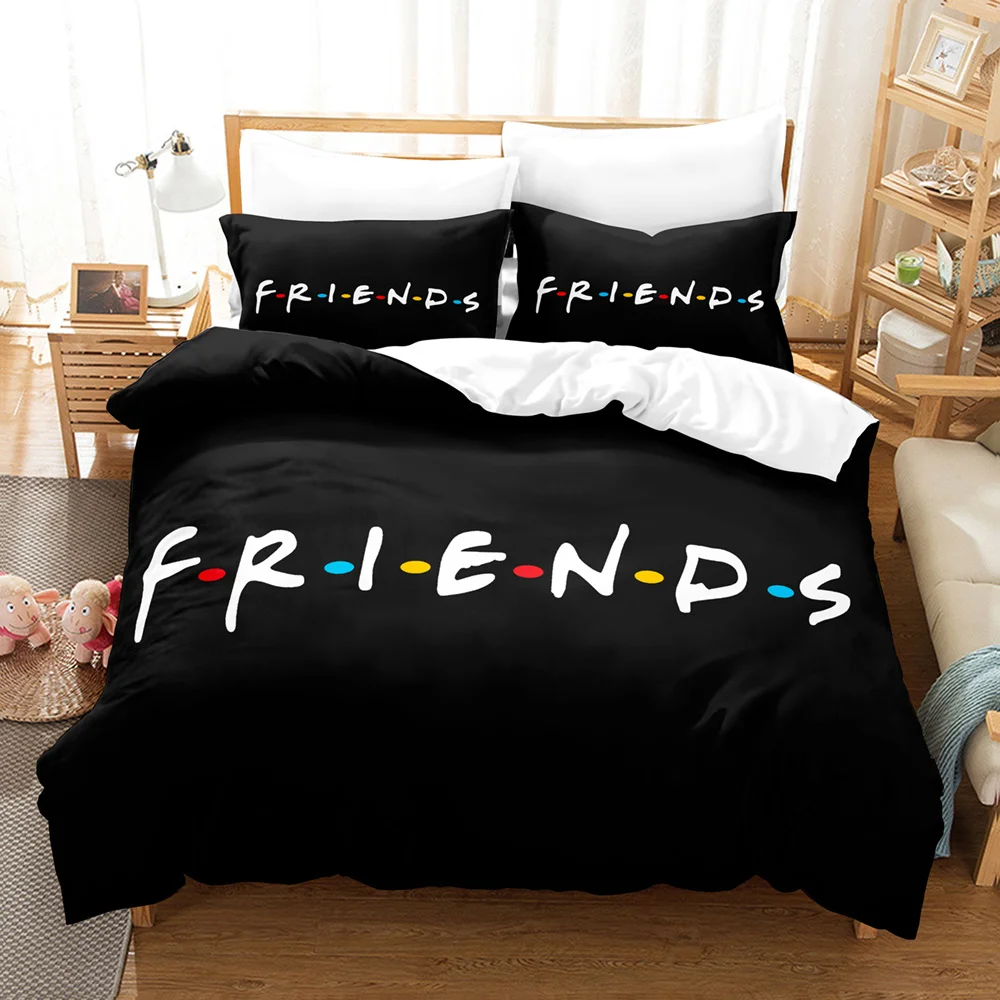 

Friends TV Movie Bedding Set Duvet Cover Sets Pillowcase Single Double Twin Full Queen King Size For Bedroom Decor(No Sheet)