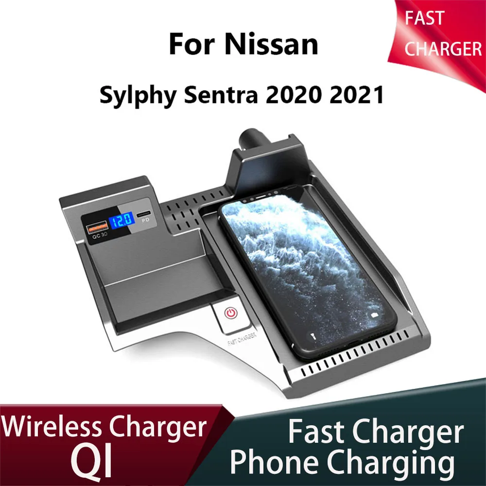 mobile-phone-charger-for-nissan-sylphy-sentra-2020-2021-auto-panel-pad-15w-car-wireless-charger-usb-fast-charging-accessories