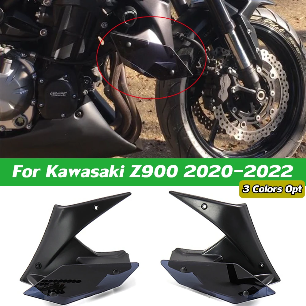 

Motorcycle Side Spoiler Winglet Fixed Wing Fairing Cover Panel Wind Deflector For Kawasaki Z900 2020 2021 2022 Z 900 Accessories