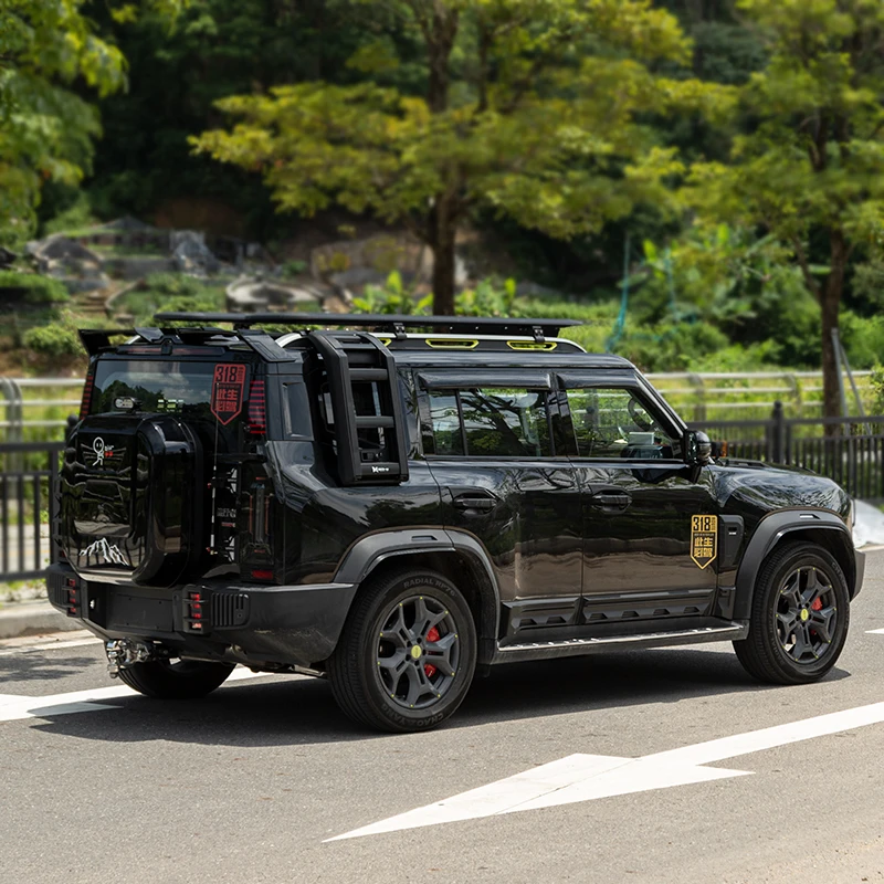 Chery Jetour Traveller T2 2023 2024 Jetour T2 자동차 테일 윙 루프 고정 윙 스포츠 빅 스포일러 ABS, 새로운 스포츠 스포일러