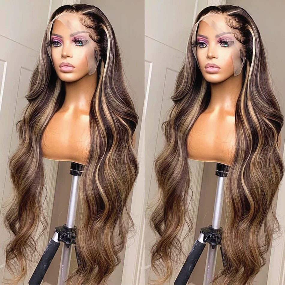 

13x4 Hd Lace Wig 13x6 Human Hair Highlight Wig Body Wave Lace Front Wig For Women 30 32 Inch Brazilian Ombre Blonde Choice Wig