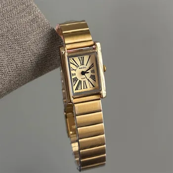 Minimalist Women's Watch Vintage Casual Roman Numeral Quartz Watch Workplace Commuter Clock relojes de mujer