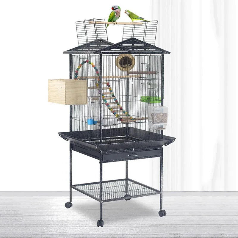 

Animal Balcony Bird Cages Pigeon Parrot Travel Canary Breeding Box Rabbit Bird Cages Feeder Jaula Para Hamster Birdcage Decor