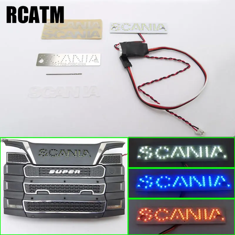 Occhi A Luce Demonio Per Decorazione, Per Camion RC Tamiya 1/14 Scania 770S (codice 56379), Nuovi!