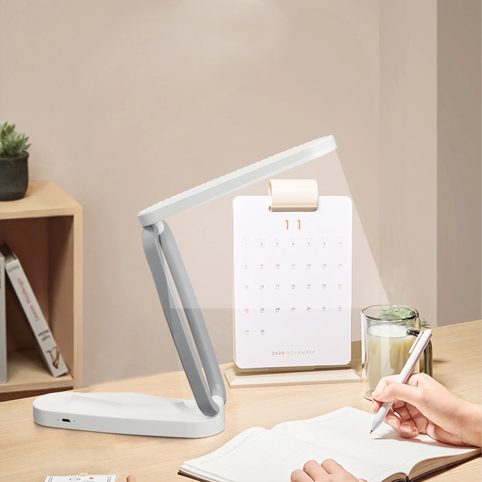 Desk Lamp Night Light Eye Protection Charging Folding Touch Learning Super Bright Stepless Dimming USB