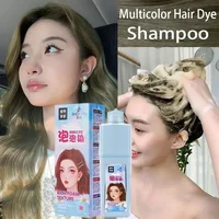 Permanent Bubble Hair Color Shampoo Plant Essence Hair Dye Shampoo Does Not Hurt The Scalp and Hair Botanical Formula Per