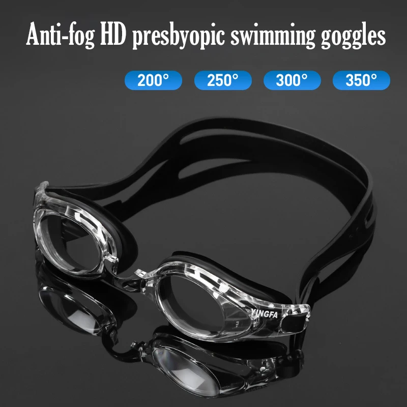+2.0 to +3.5 Adult Presbyopia Swim Glasses Anti-fog  Men Women Swimming Goggles Waterproof Adjustable Water Sports Eyewear 2