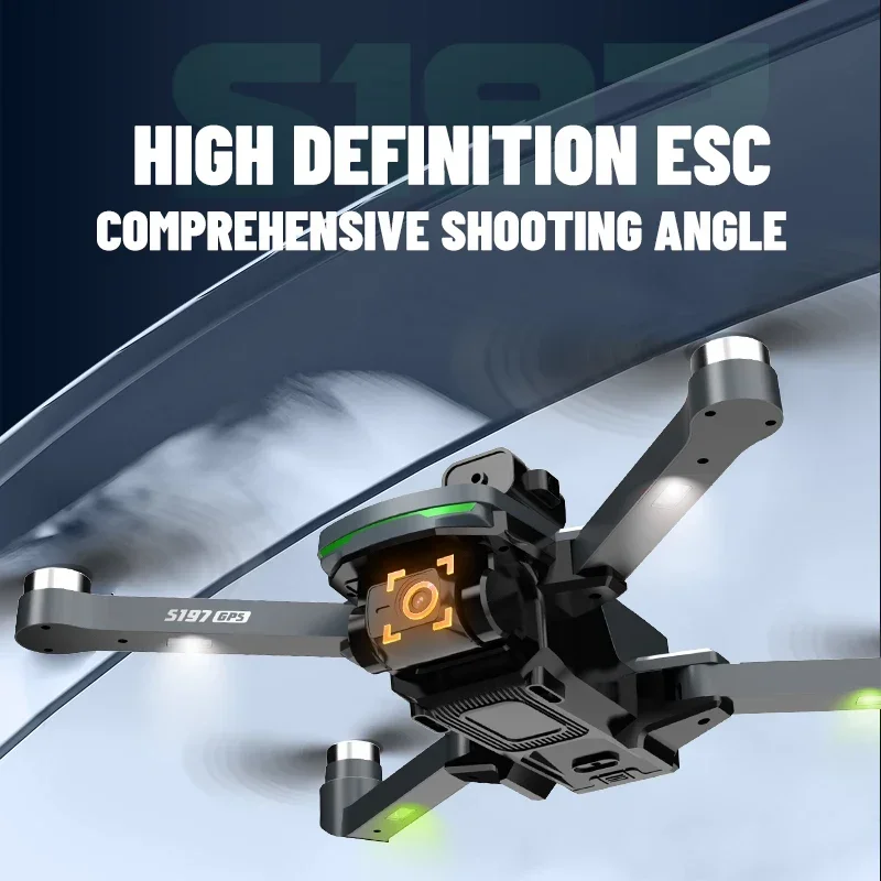2024 New S197 GPS Drone With Screen Control Dual Camera