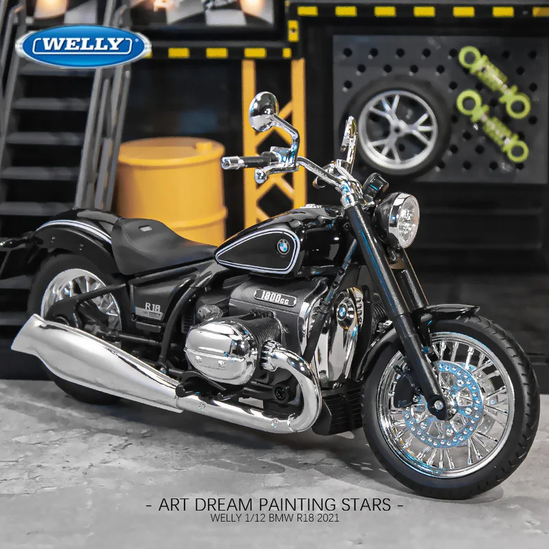 Welly 1:12 Bmw R18 2020 Lega Modello Di Moto Simulazione Diecast Giocattolo In Metallo Street Cruise Moto Modello Collezione Regalo Per Bambini