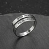 Personality I AM ENOUGH Rings Gold Silver Color Laser Engrave FAITH BLESSED HOPE LOVE Stainless Steel Jewelry For Women 6