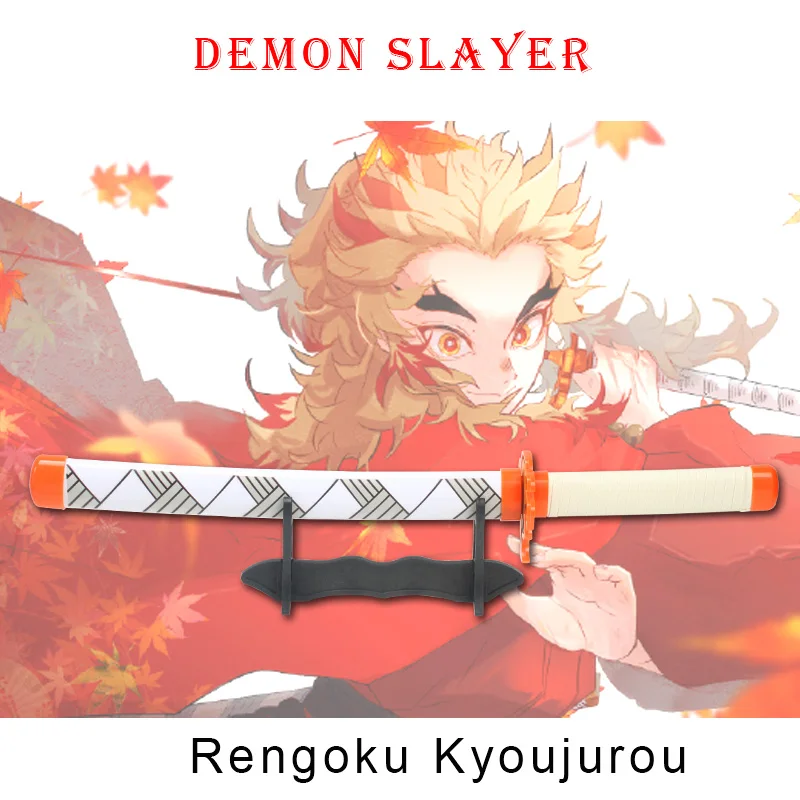 Anime Demon Slayer Katana Kimetsu No Yaiba Sword  60cm Toy Sword  Sanemi Kyoujurou Kokushibou Reissue Katana 6