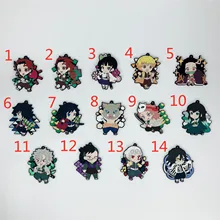 

Demon Slayer Kimetsu no Yaiba Anime Rubber Keychain Key Ring Race Straps Cosplay