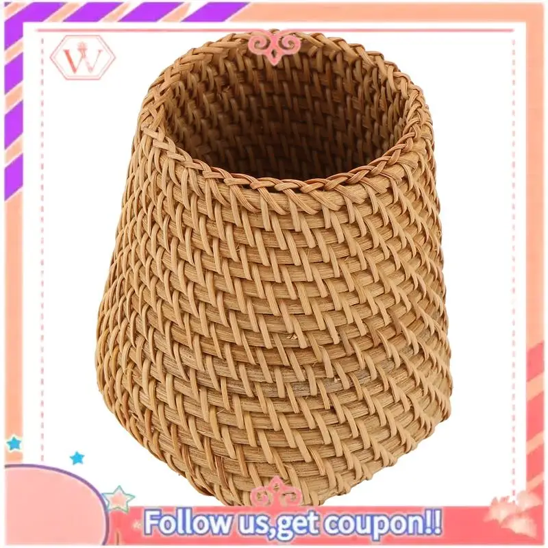 Upgraded Rattan Chopsticks Tube Shovel Spoons Bucket Dinner Knives Forks Tableware Storage Box Home Storage Baskets Organizer