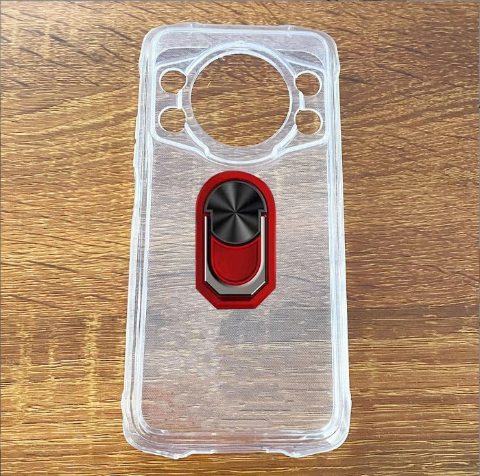 Durable Soft TPU Silicone Case with Back Finger Ring and Bracket