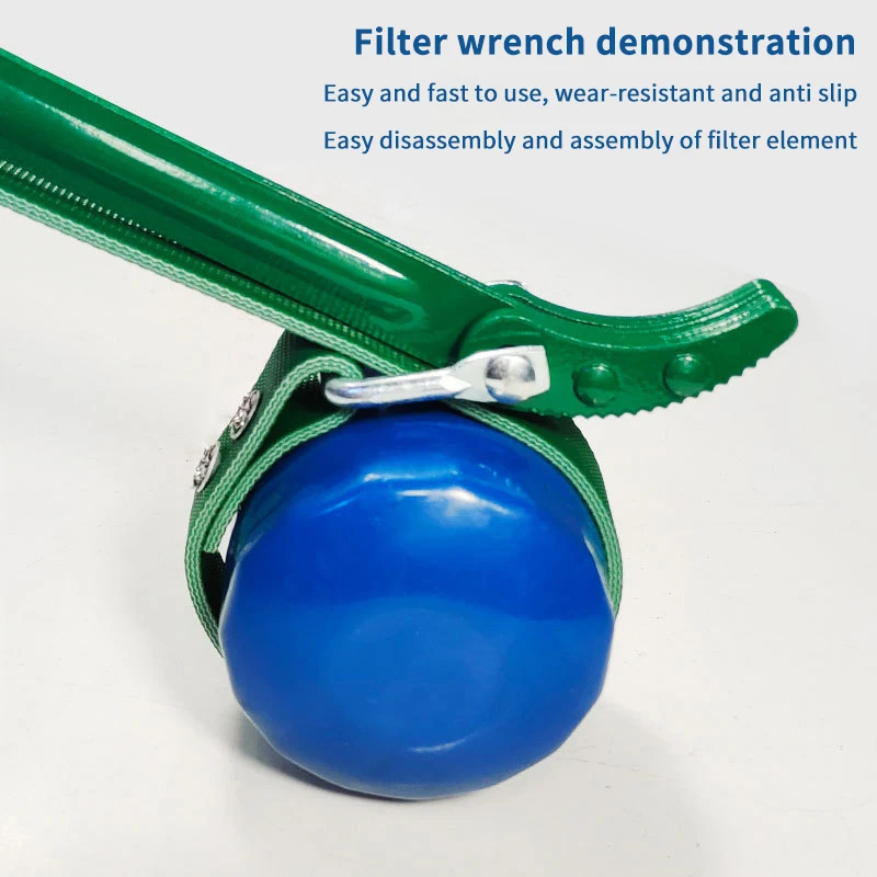 Belt Filter Element Wrench Chain Wrench Tool 8/12 Inch Oil Change Machine Filter Element Wrench Rubber Anti Slip Belt Wrench