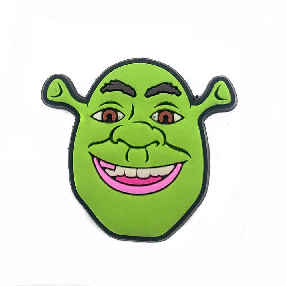 1Pc Cartoon Shrek Shoe Charms Decoration for Croc Clogs Sandals Garden Shoe  Accessories Funny Jibz for Kids Party Gifts - AliExpress