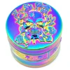 Rainbow Skull Grinder 4 Layer Manual Hand Dried 51.5mm Spice Metal Grindering Kitchen Gift 3