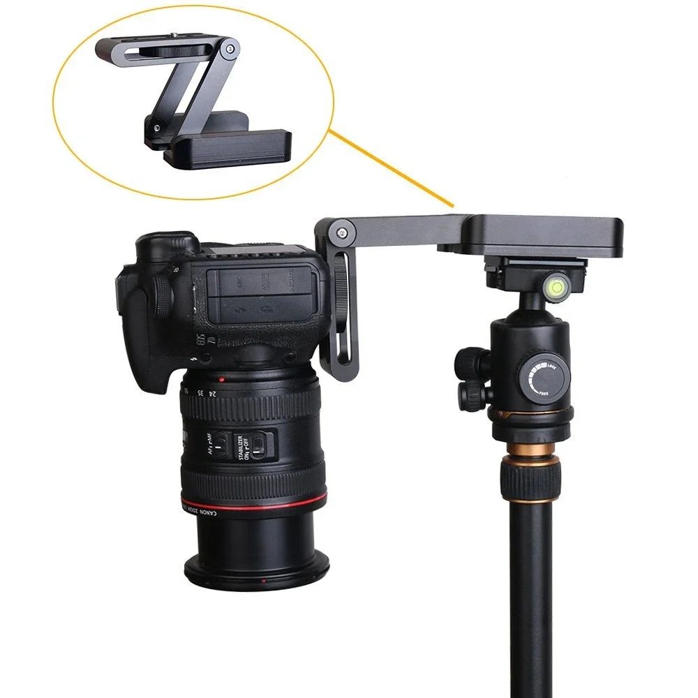 Z Type Tripod Heads Solution Photography Studio Camera Tripod Z Pan & Tilt Flex Tilt Head Aluminum Alloy For Nikon Canon Camera