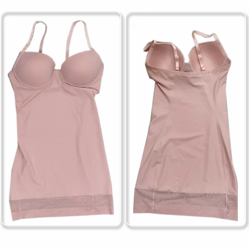 AfruliA Bodysuits Underwear Skirt Women Dress Sexy Full Body Shapers Waist Trainer Padded Bra Control Slips Petticoat Lingeries