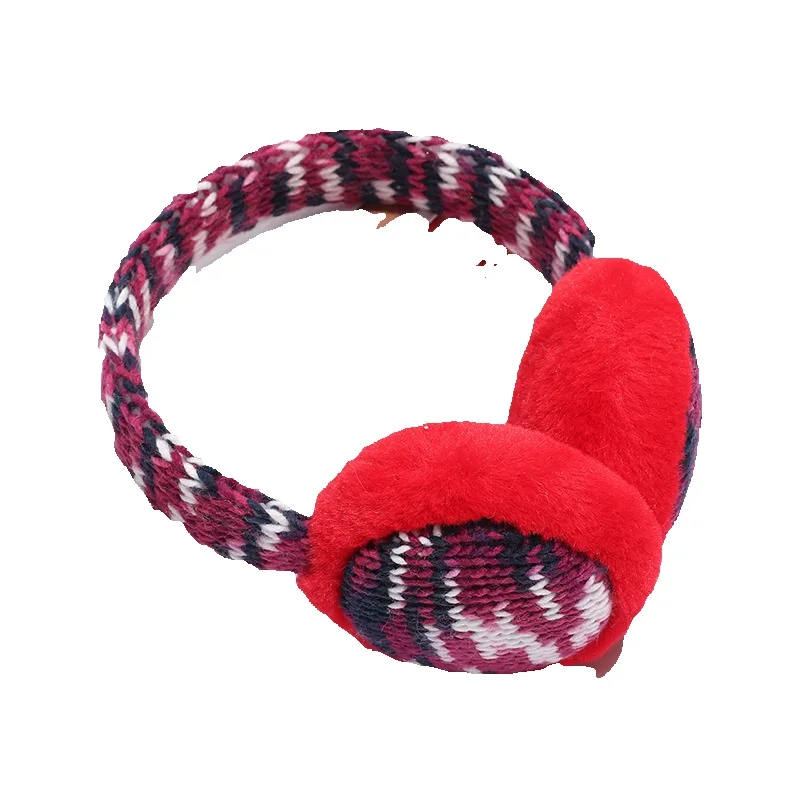 LazyZoom Ohrenschützer Island Plüsch Gestrickte Abdeckungen Winter Warme Schutz Taschen Unisex Radfahren Frostschutz Faltbare Ohrwärmer_voghion.com