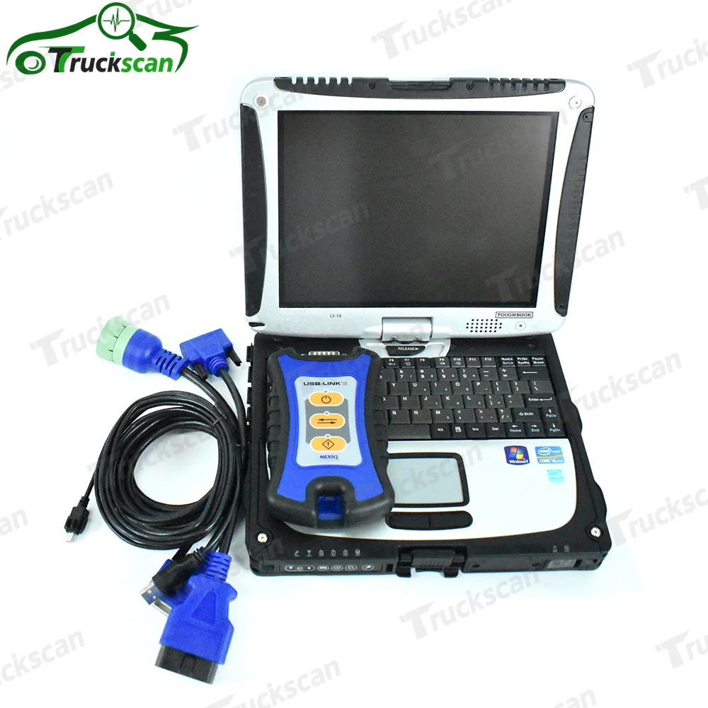 

Heavy Duty Truck scanner Tool ForNexiq-3 USB Link 2 125032 Diesel Truck Interface diagnostics with software+CF19 laptop