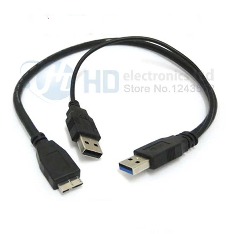 

Высококачественный Кабель USB 3,0 A Male-Micro USB Male 3 Y с дополнительным usb-питанием для 2,5 "мобильного жесткого диска 60 см