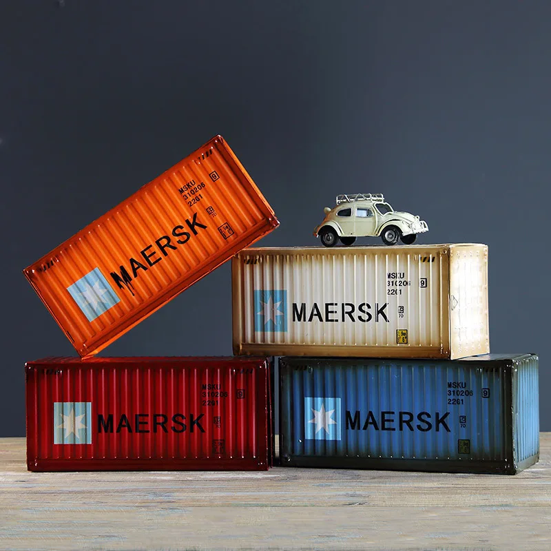 Retro Industrial Style Container Tissue Box Home Living Room Iron Creative Desktop Decoration Restaurant Paper Box Decoration 2