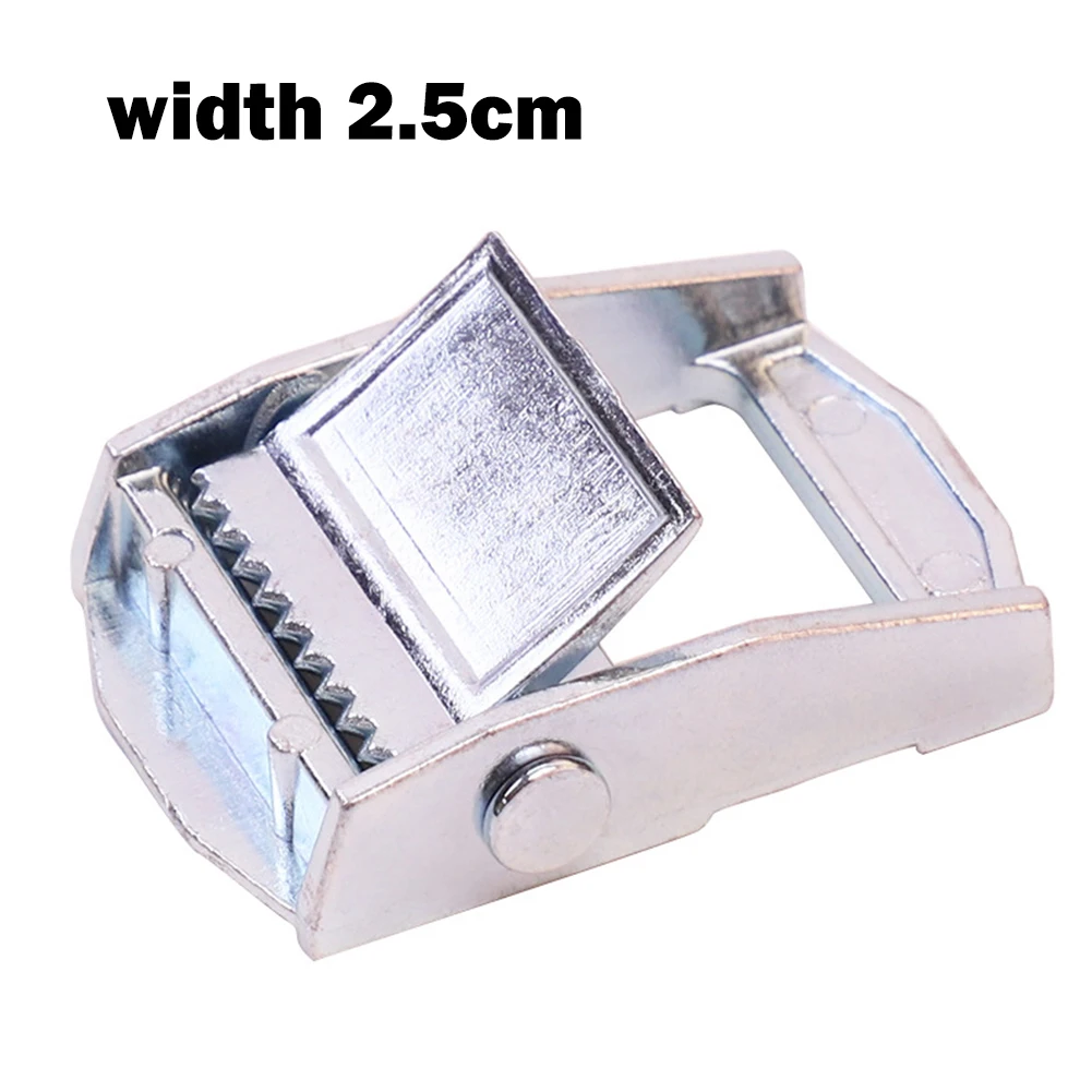 

1PC Zinc Alloy Buckle 20/25mm For Heavy Duty Tie-down Cargoes Strap Fixed Tensioner Tool Ratchet Buckle Outdoor Camping Climbing