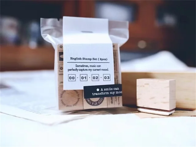 Kit Timbri Mappa Vintage - 16 Timbri In Gomma E Legno Per Fai Da Te, Scrapbooking E Biglietti - Foto 2