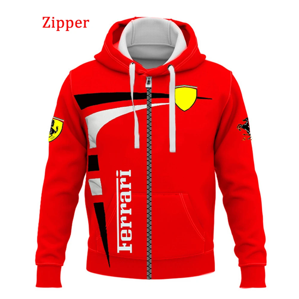 Hoodie Felpa Ferrari F1 Scuba Sweatshirt With Ferrari Logo In Navy