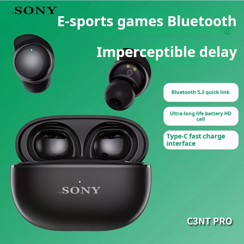 

YOB&SONY Truly Wireless In-Ear Bluetooth Earbud Headphones For Sony Noise Cancellation Bluetooth Headset With Microphone