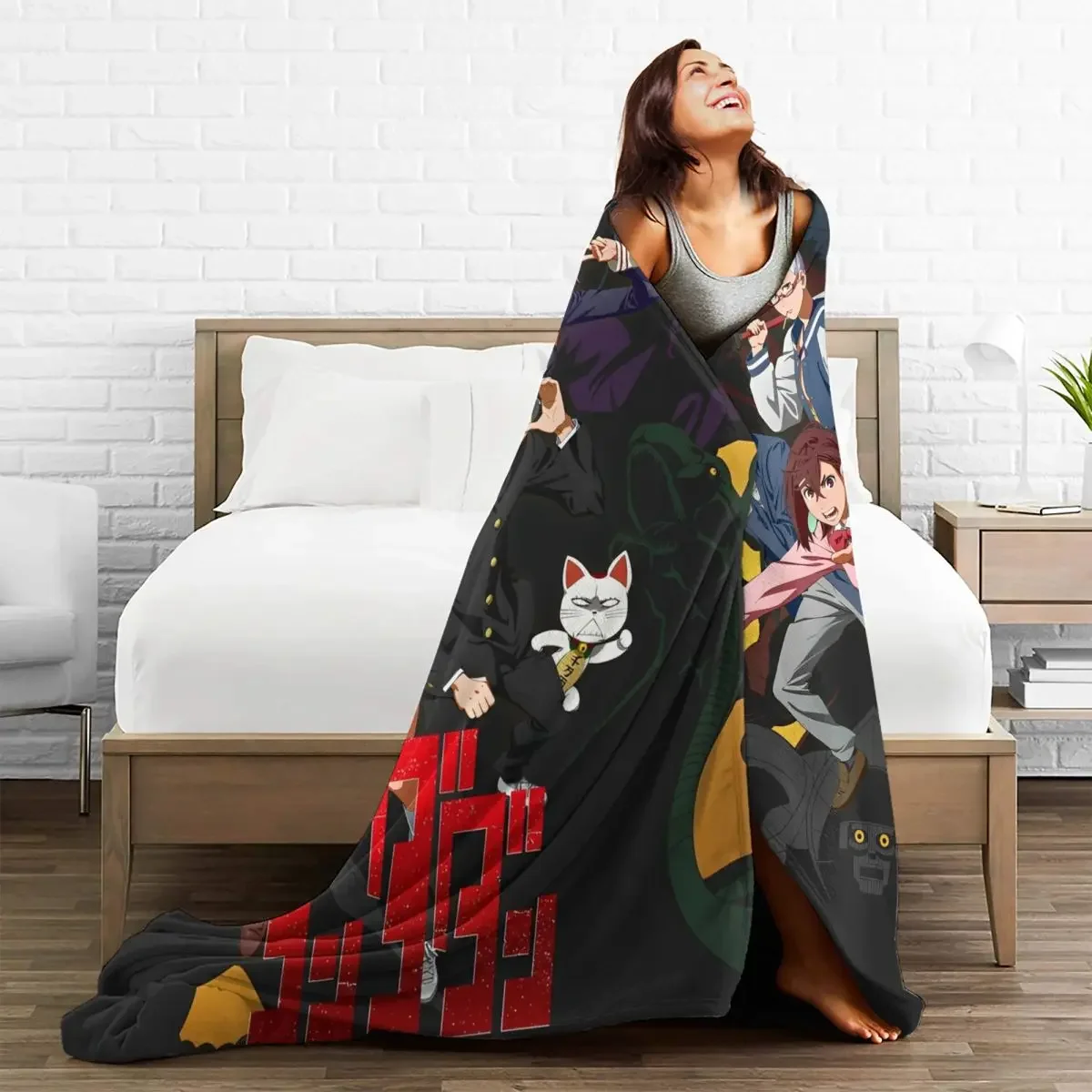 Hot Japanese Anime Dandadan  Flannel Blanket Super Soft Bedding Throws for Bedroom Picnic Fluffy Bedspread Sofa Bed Cover